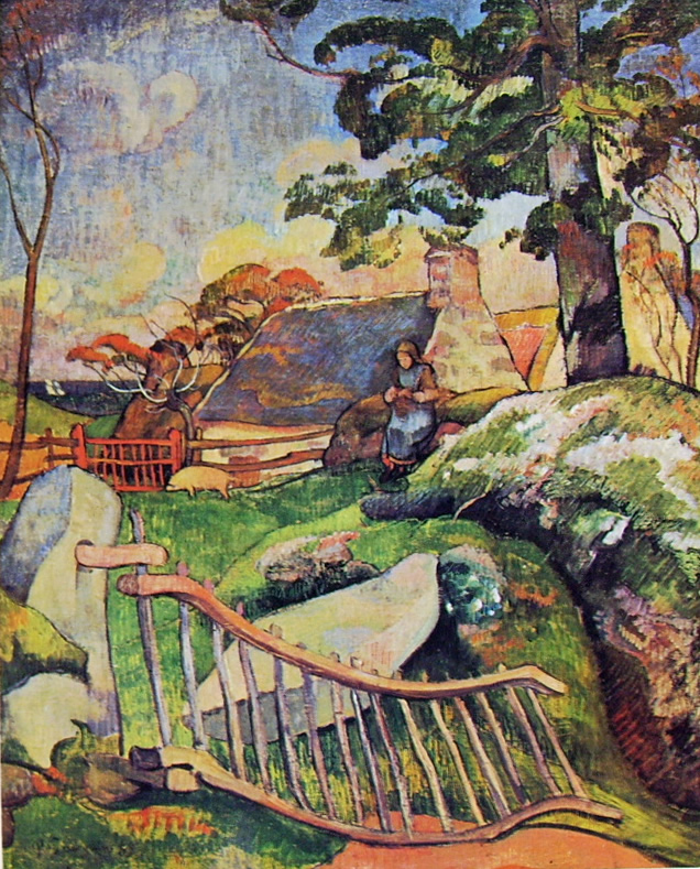 Paul Gauguin-il cancello di legno