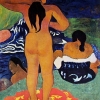 Paul Gauguin-donne tahitiane sulla spiaggia
