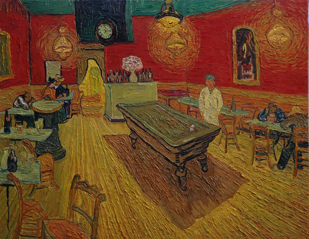 Van Gogh Interno di un caffe di notte