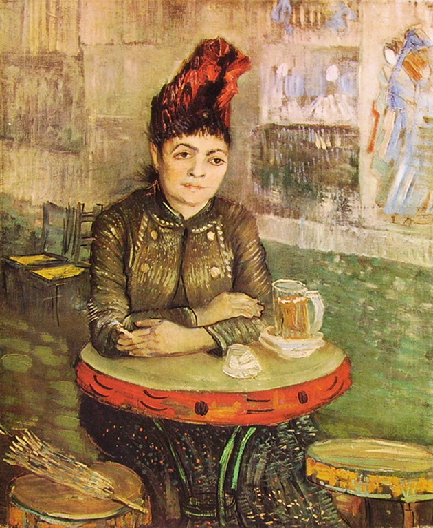 Van Gogh donna al cafe du tambourin