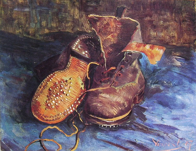 Van Gogh natura morta con paio di scarpe